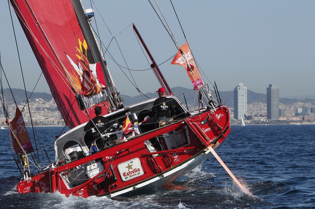 Alex Pella; Pepe Ribes, sailing on, Estrella Damm - Barcelona World Race photo copyright Jorge Andreu / Barcelona World Race http://www.barcelonaworldrace.org taken at  and featuring the  class