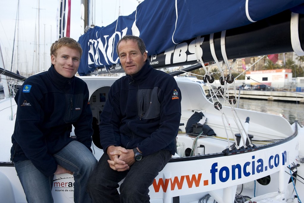 Michel Desjoyeaux and Francois Gabard - Foncia. Barcelona World Race photo copyright Barcelona World Race http://www.barcelonaworldrace.org taken at  and featuring the  class