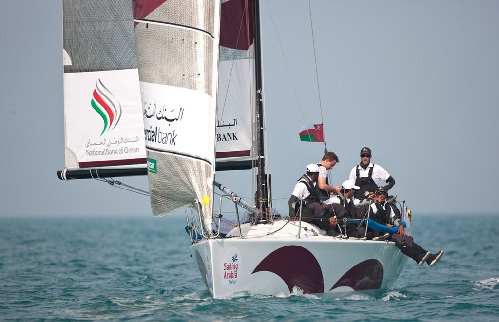 Pictures of the Commercialbank Group as they cross the start line today
 - Sail Arabia - The Tour photo copyright OmanSail  taken at  and featuring the  class