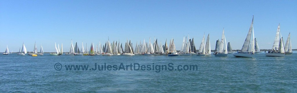 Nice and close and slow..... - 31st Annual Bay to Bay YAcht Race photo copyright Julie Geldard - all photos copyright of VidPicPro.com http://www.vidpicpro.com taken at  and featuring the  class