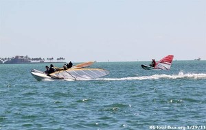 Should shuttling to the race course be the main source of propulsion or is this hurting the sport ? - Kiteboarding Demo at the Miami Rolex OCR photo copyright Rick Iossi taken at  and featuring the  class