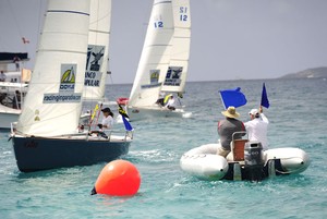 12-14 knots and flat watyers made for ideal match-racing conditions - 2011 Gill BVI International Match Racing Championship photo copyright Todd VanSickle taken at  and featuring the  class