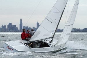 Noel Drennan and crew work North towards the CBD. - Etchells Entire Winter Series photo copyright  Alex McKinnon Photography http://www.alexmckinnonphotography.com taken at  and featuring the  class