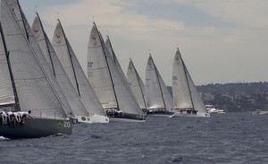 This was the start of Race Seven in the 2011 Rolex Farr 40 Worlds - 2011 Rolex Farr 40 Worlds photo copyright  John Curnow taken at  and featuring the  class