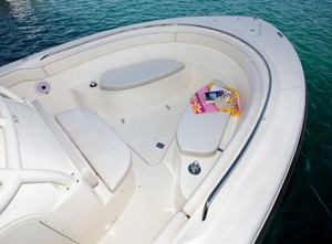 The centre console could almost be confused for a bowrider. photo copyright Sandman PR taken at  and featuring the  class
