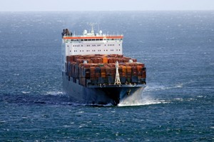This container ship has its radar antenna mounted high on the aft superstructure. It might not pick up a small cruising sailboat until it's within three miles. At 20 knots, it will cover three miles in 9 minutes. How can you make your sailboat more ``radar visible``? photo copyright IStock .com taken at  and featuring the  class