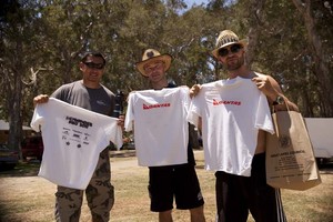 The boys with their event shirts. photo copyright Downunder Pro O'Brien taken at  and featuring the  class