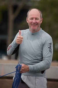 Happy winner - Mark Johnson. - 2011 Thrifty Etchells NSW State Championships photo copyright Kylie Wilson Positive Image - copyright http://www.positiveimage.com.au/etchells taken at  and featuring the  class