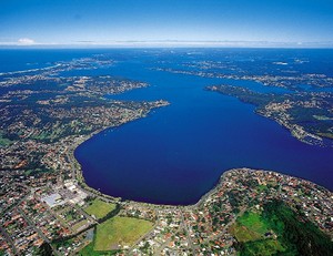 The lake is four times as large as Sydney Harbour photo copyright Lake Maquarie Tourism taken at  and featuring the  class