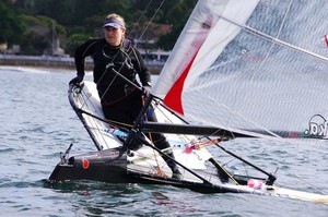 Emma Spiers before the start. photo copyright Robin Evans taken at  and featuring the  class