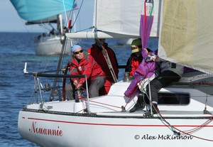 The crew of Nouannie are off to compete in the Round Gotland race in Sweden soon. - 2011 Australian Women's Keelboat Regatta photo copyright  Alex McKinnon Photography http://www.alexmckinnonphotography.com taken at  and featuring the  class