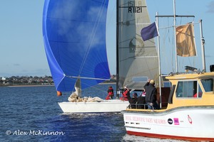 Executive Decision wins Race Two, which is something they repeated a lot over the weekend. - Australian Women's Keelboat Regatta photo copyright  Alex McKinnon Photography http://www.alexmckinnonphotography.com taken at  and featuring the  class