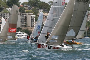 Going up the first work - SLAM 12ft Skiff Interdominion photo copyright Rolf Lunsmann taken at  and featuring the  class