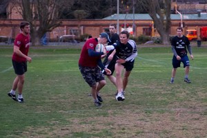 283266 243929692298757 123789437646117 875119 5381760 n - Emirates Team NZ - Touch Rugby - Red vs Black photo copyright Emirates Team New Zealand http://www.etnzblog.com taken at  and featuring the  class