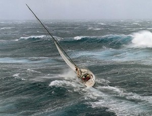 This pic of Aspect Computing in the 1998 RSHYR, is one of the best for demonstrating foul weather and we're very thankful to the legendary Richard Bennet for his permission to use his © image on this site. photo copyright Richard Bennet http://www.richardbennett.com.au/ taken at  and featuring the  class