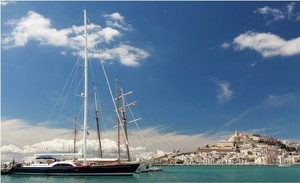 Club Yachting Life Rally with Ibiza in the background photo copyright Merijn de Waard taken at  and featuring the  class