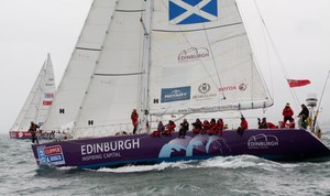 Edinburgh Inspiring Capital at the start of Race 6 of the Clipper 11-12 Round the World Yacht Race photo copyright www.smileclick.co.nz/onEdition taken at  and featuring the  class