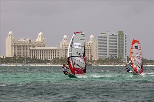 Erdil out in front - Aruba Hi Winds Grand Slam 2011 photo copyright PWA World Tour http://www.pwaworldtour.com taken at  and featuring the  class