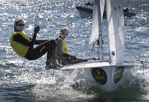 French team wins 470 women’s race - Ingrid Petitjean and Nadege Douroux - Rolex Miami OCR photo copyright  Rolex/Daniel Forster http://www.regattanews.com taken at  and featuring the  class
