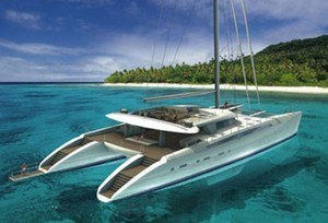 Hemisphere - artists impression of the finished yacht photo copyright  SW taken at  and featuring the  class