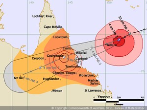 Advice 11 - Cyclone Yasi photo copyright Bureau of Meteorology http://www.bom.gov.au taken at  and featuring the  class