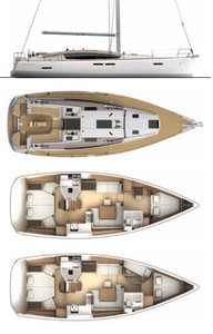 Sun Odyssey 44DS plan diagrams photo copyright  SW taken at  and featuring the  class