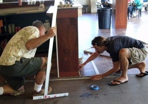 New floors at Nawiliwili Yacht Club's clubhouse photo copyright SW taken at  and featuring the  class