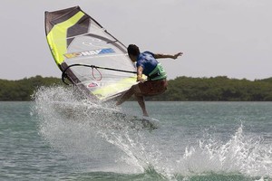 Ruenes takes the expression session - PWA Bonaire World Cup 2011 photo copyright PWA World Tour http://www.pwaworldtour.com taken at  and featuring the  class