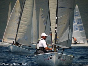 Day four, Michael Maier - Finn World Masters 2011 photo copyright Dianthe Chirino  taken at  and featuring the  class