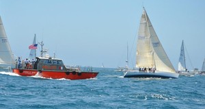 It was no accident that a Los Angeles Pilot Boat was out to blow a horn for the SC50, Allure - Transpac 2011 photo copyright Kimball Livingston/Transpac taken at  and featuring the  class