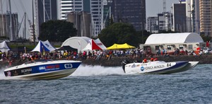 &rsquo;Gull Force 10&rsquo; and &rsquo;Konica Minolta&rsquo; race in Auckland. photo copyright Cathy Vercoe LuvMyBoat.com http://www.luvmyboat.com taken at  and featuring the  class