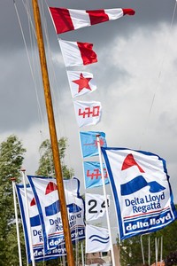 Flag poles: all classes postponed - Delta Lloyd Regatta 2011 photo copyright Sander van der Borch http://www.sandervanderborch.com taken at  and featuring the  class