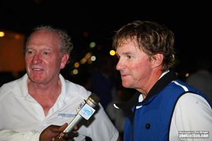 George David and Kenny Read dockside after taking line honours - RORC Caribbean 600 Race 2011 photo copyright  Tim Wright / Photoaction.com http://www.photoaction.com taken at  and featuring the  class