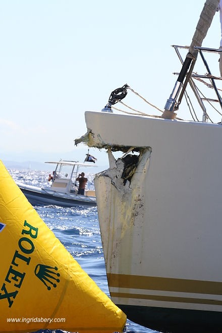 Illusion ploughs into Kora - Maxi Yacht Rolex Cup 2011 © Ingrid Abery http://www.ingridabery.com
