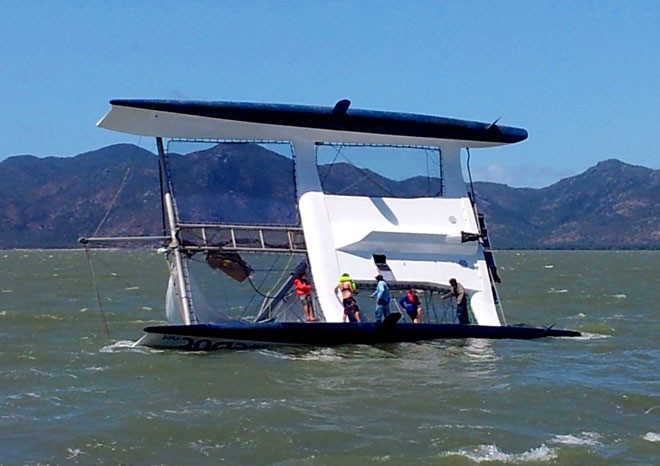 eDoc Capsized during the last day of races of the Magnetic Island Race Week ©  SW