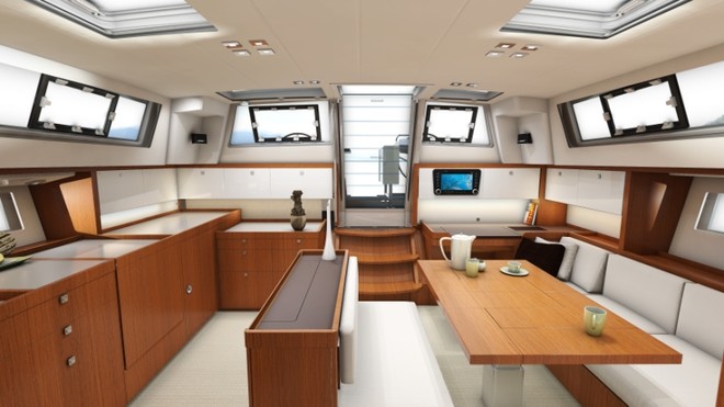Sense(55)-Inside1 - Ensign Yachts Beneteau QLD is proud to introduce you the New Beneteau Sense 55  © Beneteau property