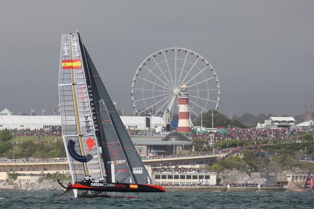 14/08/2011-Plymouth(ENG)-34th America's Cup-AC World Series-Plymouth 2011-Racing day 1 photo copyright ACEA - Photo Gilles Martin-Raget http://photo.americascup.com/ taken at  and featuring the  class
