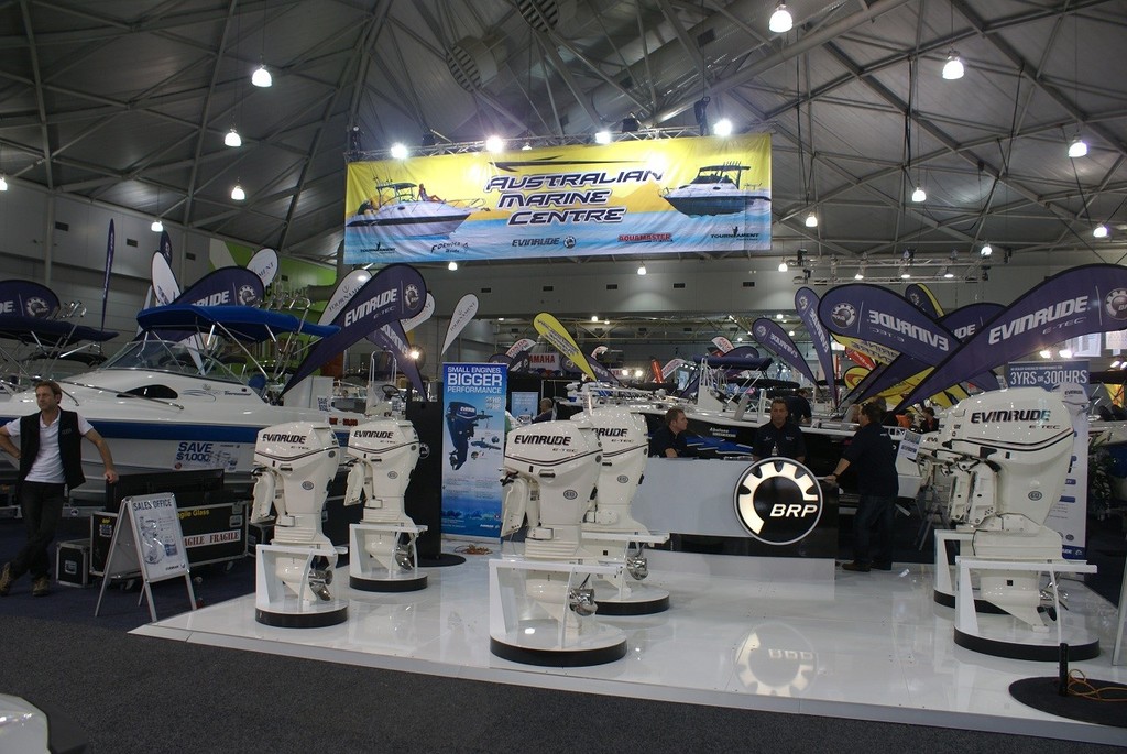 Evinrude outboards to the fore at the Brisbane Boat Show. - Brisbane Show photo copyright Andrew Gricks http://www.andrewgricksphotography.com taken at  and featuring the  class