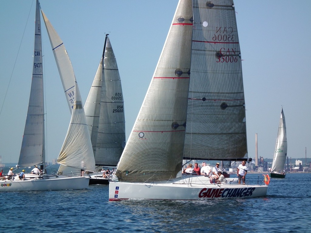 Gamechanger testing sails before start competing in 2011 Lake Yachting Racing Association 127th Annual Regatta hosted by Port Credit Yacht Club photo copyright John Crawley taken at  and featuring the  class