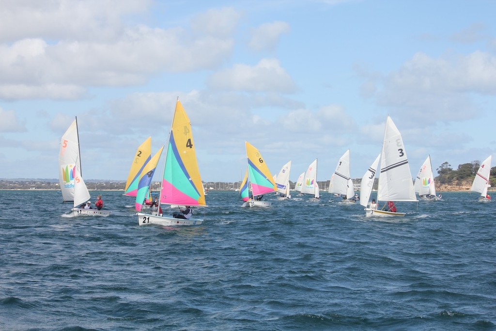 Downwind action - VIS Pacer Camp photo copyright Johnny Rodgers Hajduk taken at  and featuring the  class