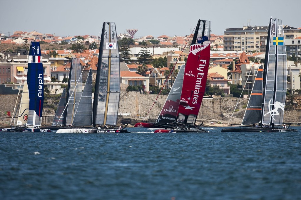 03/08/2011 - Cascais (POR) - 34th America's Cup - AC World Series - Cascais 2011 -  - - America's Cup World Series, Cascais, 3 August 2011 photo copyright ACEA - Photo Gilles Martin-Raget http://photo.americascup.com/ taken at  and featuring the  class
