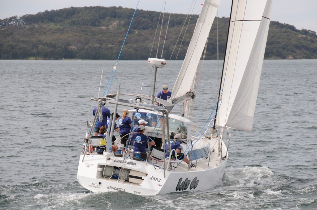 ``Let's Go`` charging past Wangi Wangi Point 
 photo copyright Blake Middleton taken at  and featuring the  class