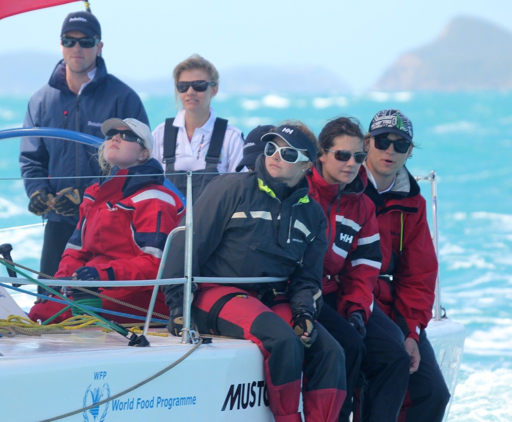 Jessica Watson helming Sydney 38 down-wind - Audi Hamilton Island Race Week 2011 Day Three photo copyright Sail-World.com /AUS http://www.sail-world.com taken at  and featuring the  class