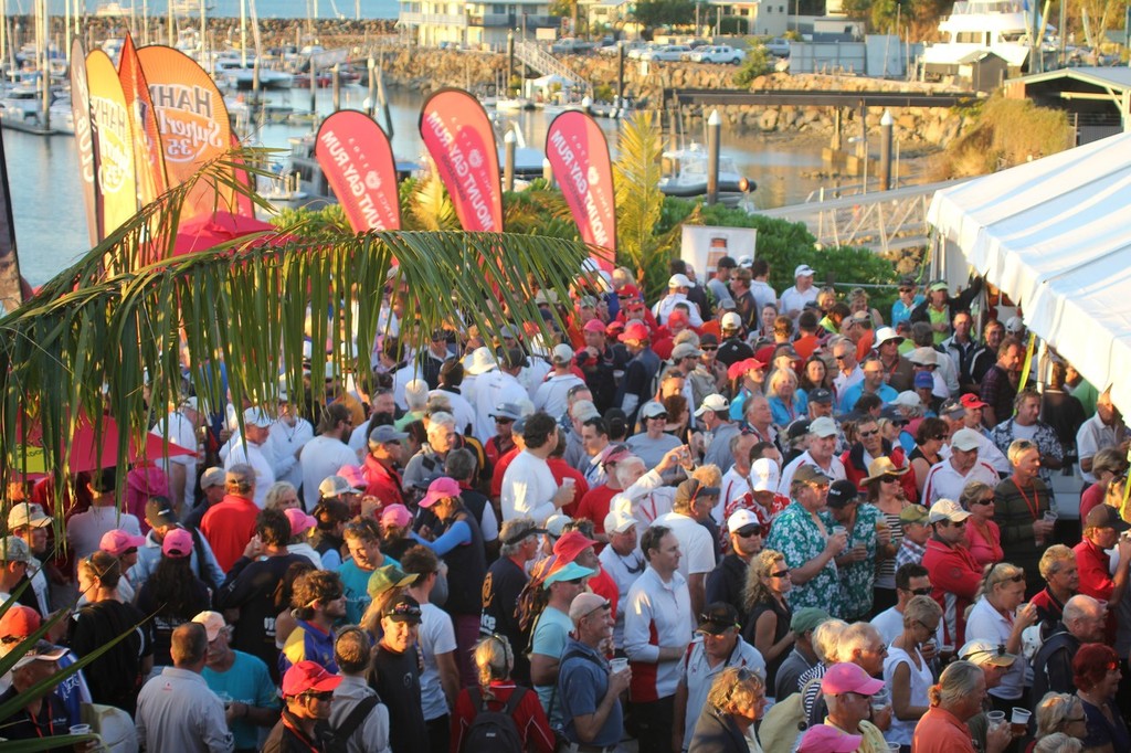 Meridien Marinas Airlie Beach Race Week Day 4 - Wolverines are playing -this is the overflow outside the tent photo copyright Airlie Beach Race Week media taken at  and featuring the  class