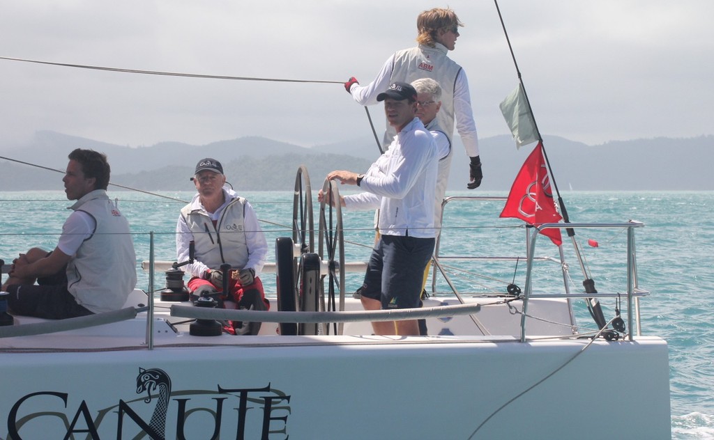 Nathan Outteridge helming Canute - Audi Hamilton Island Race Week 2011 photo copyright Sail-World.com /AUS http://www.sail-world.com taken at  and featuring the  class