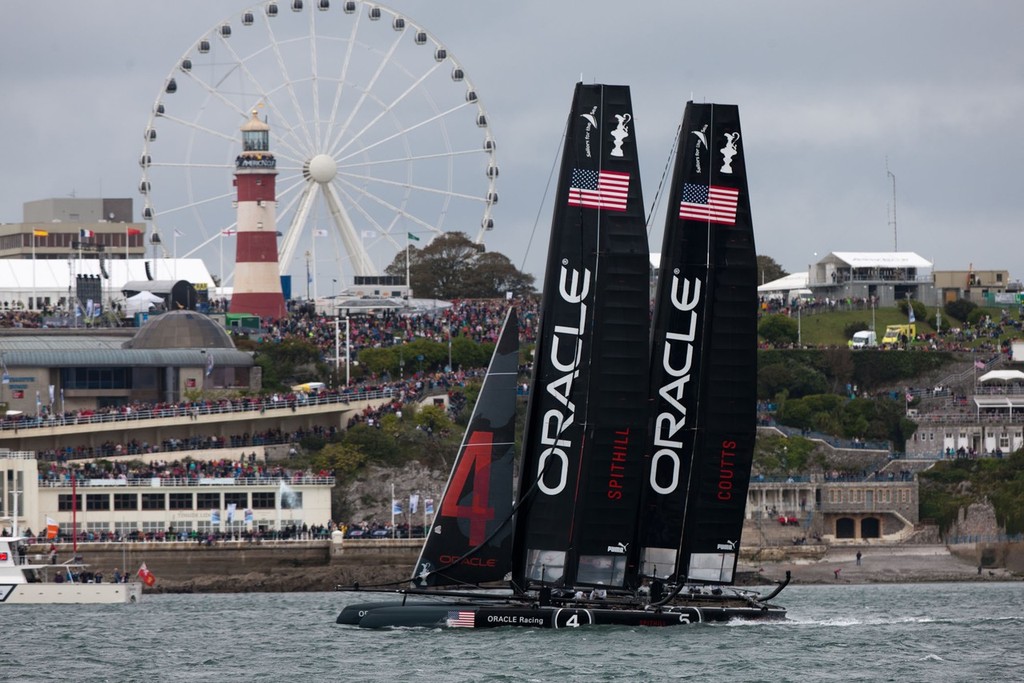 18/09/2011 - Plymouth (UK) - 34th America's Cup - AC World Series - Plymouth 2011 -  Race Day 7 - America's Cup World Series - Day 7, 18 September 2011 photo copyright ACEA - Photo Gilles Martin-Raget http://photo.americascup.com/ taken at  and featuring the  class