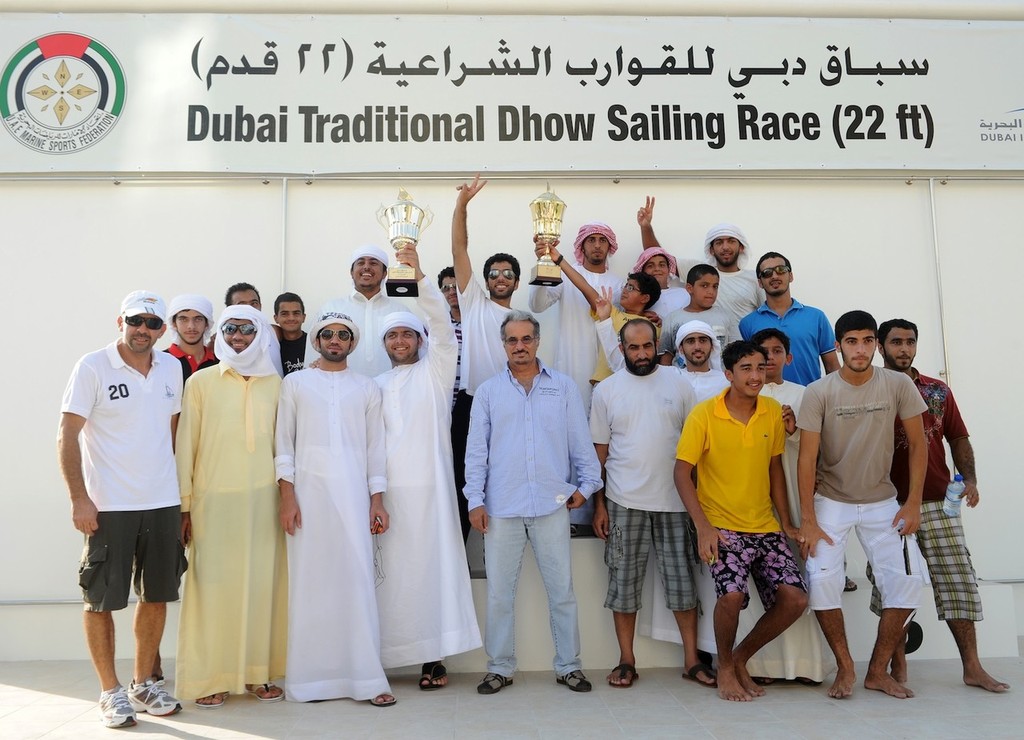 Prize giving - Round two, Traditional 22ft Dhow Sailing Championships 2011 photo copyright DIMC taken at  and featuring the  class