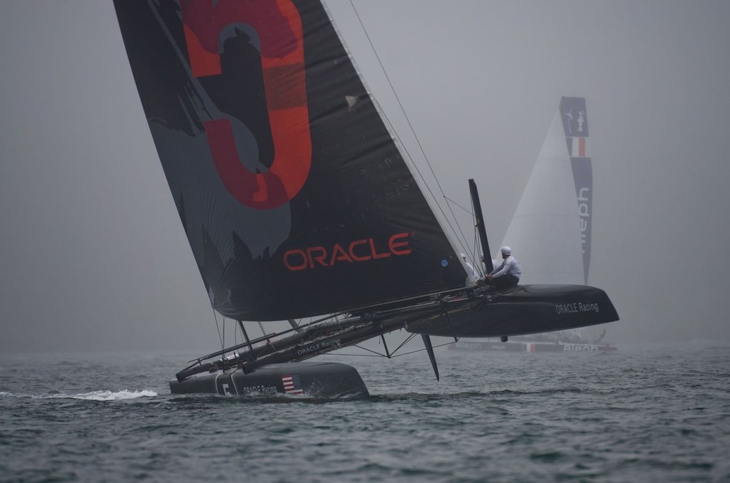 AC World Series - Plymouth 2011 -  Practice Day photo copyright Ricardo Pinto http://www.americascup.com taken at  and featuring the  class