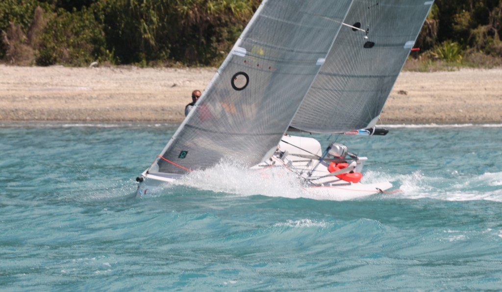 Sailing the shore line photo copyright Airlie Beach Race Week media taken at  and featuring the  class
