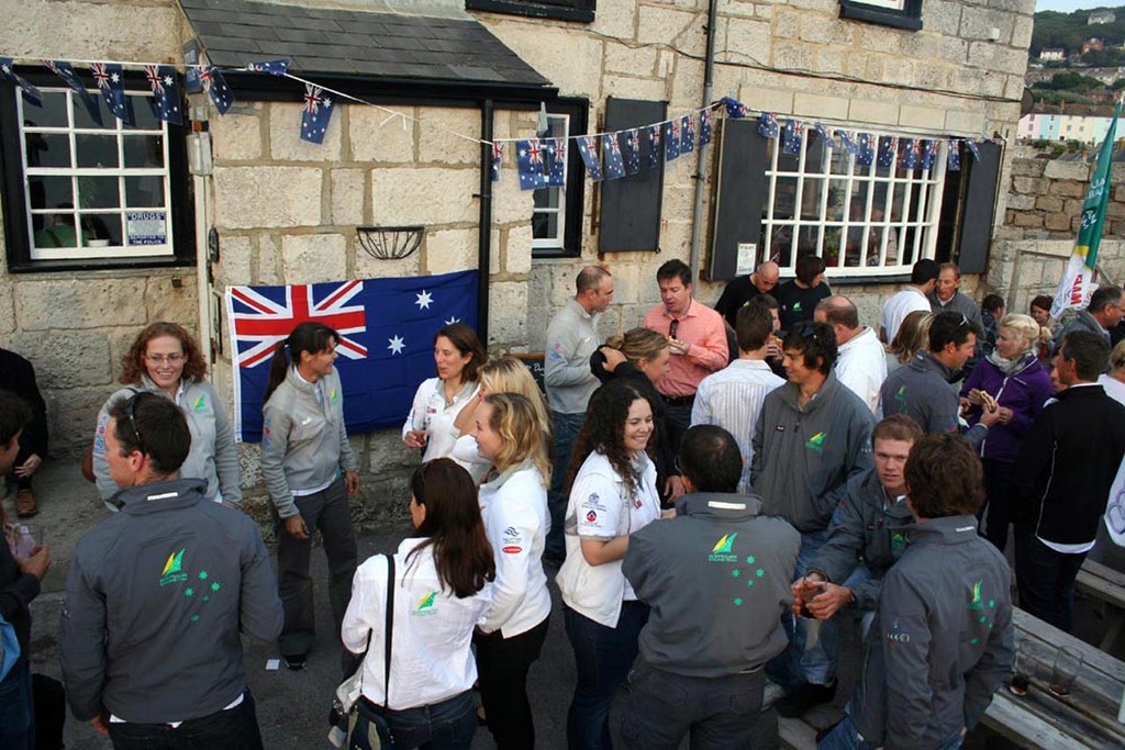 The Australian Sailing Team at the Cove House Inn photo copyright Craig Heydon taken at  and featuring the  class